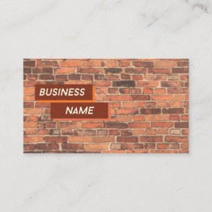 Brick By Brick Sales Business Card