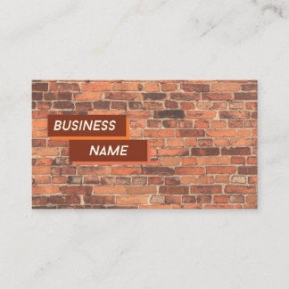 Brick By Brick Sales Business Card