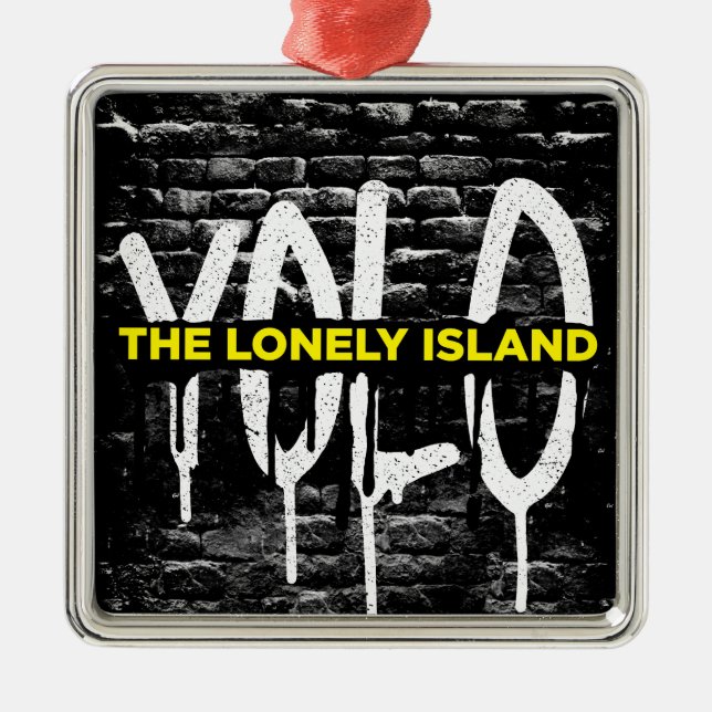 Brick Drip Metal Tree Decoration (Front)