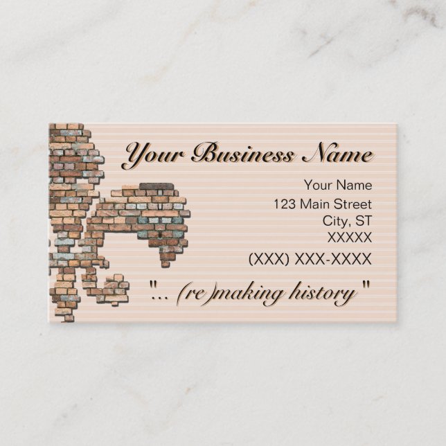"brick fleur de lis" business card - 2 (Front)