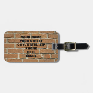 Brick House Luggage Tag