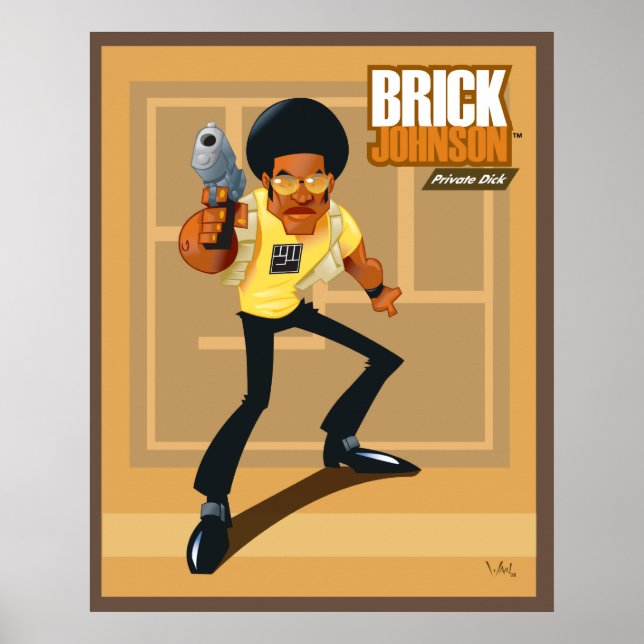 Brick Johnson. Private Dick! Poster (Front)