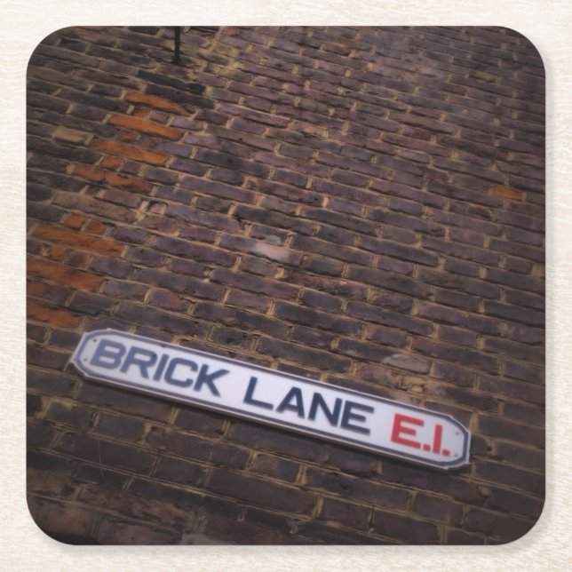 Brick Lane - Street Sign - Coaster (Front)