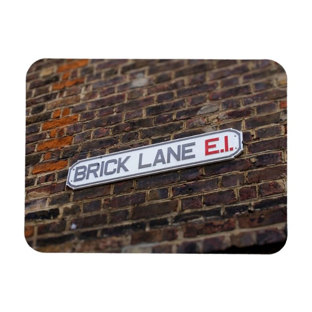 Brick Lane - Street Sign - London - Magnet (Horizontal)
