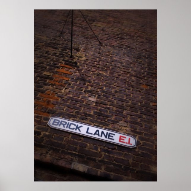 Brick Lane - Street Sign - London - Poster (Front)