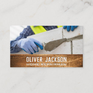Brick Layer   Cement Plastering Business Card