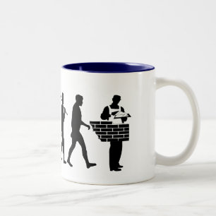 Brick layer Mason Brickies gifts Two-Tone Coffee Mug