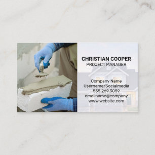 Brick Layer Plastering   Home Repairs Business Card