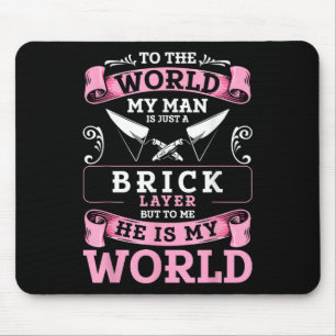 Brick Layer Union Bricklayer Girlfriend Bricklayer Mouse Mat