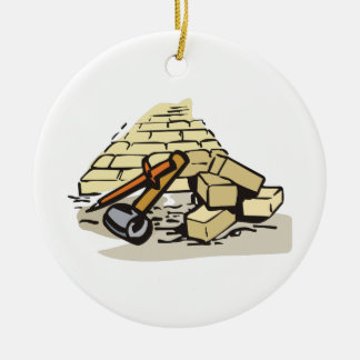 BRICK MASONRY CERAMIC TREE DECORATION