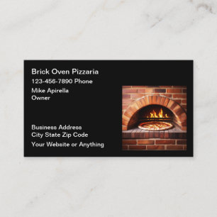 Brick Oven Pizza Place Business Cards