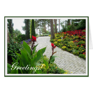 Brick Path Park Photo with adjustable Frame