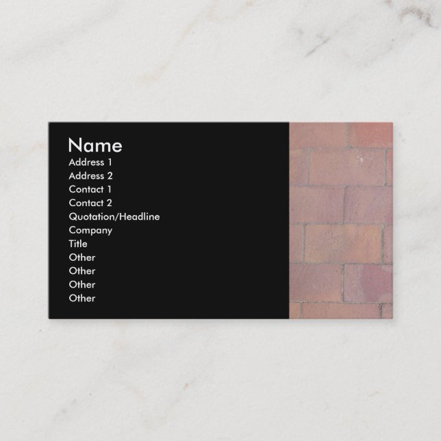 Brick Pavers Business Card (Front)