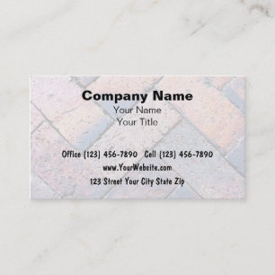 Brick Paving Business Cards