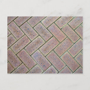 Brick Paving Texture Postcard