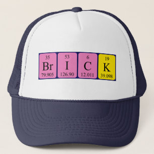 Brick periodic table name hat