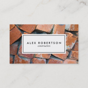 Brick photograph business card