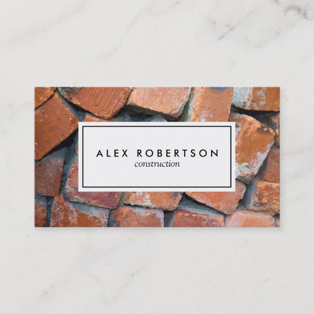 Brick photograph business card (Front)