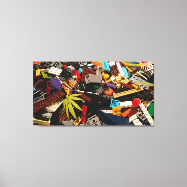 Brick Pile Canvas Print (Front)