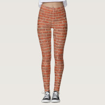 brick print leggings