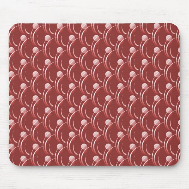 Brick Red Fancy Swirls Mousepad (Front)