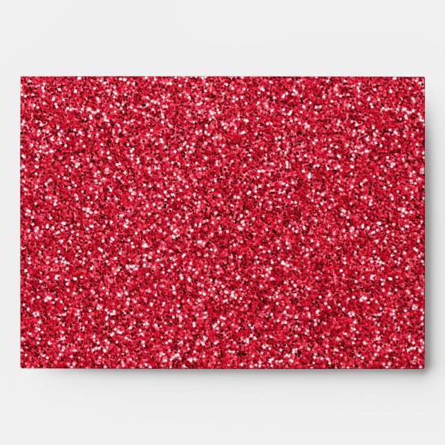 Brick Red Glitter Envelope (Front)