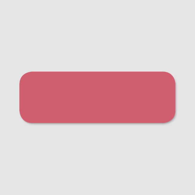 Brick red (solid colour)  name tag (Front)