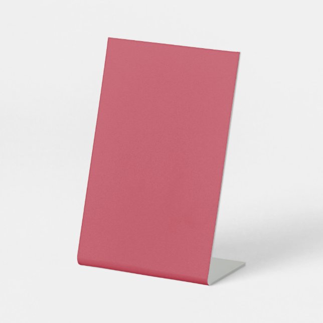 Brick red (solid colour)  pedestal sign (Front)