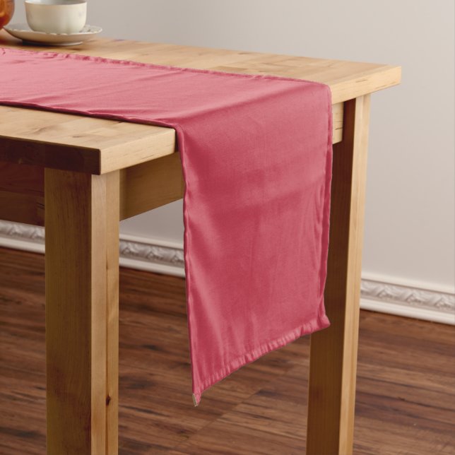 Brick red (solid colour)  short table runner (In Situ)