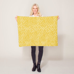 Brick Road - Yellow & transparent Fleece Blanket