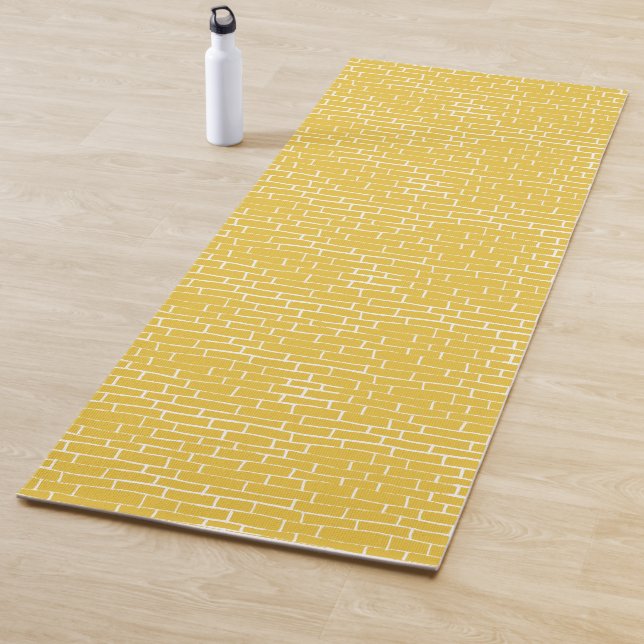 Brick Road - Yellow & transparent Yoga Mat (In Situ)