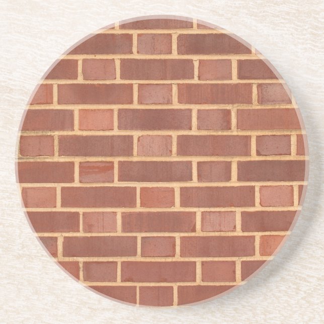 Brick, Rock, Stone Series---Red Brick Coaster (Front)