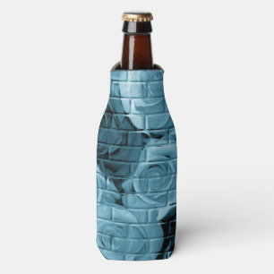 Brick Roses 01 Light Blue-Bottle Cooler