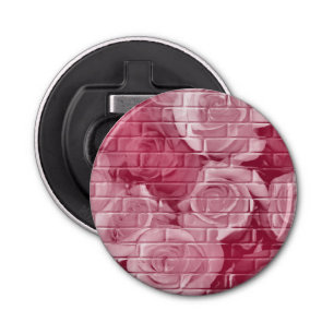 Brick Roses 14 Mauve-Round Bottle Opener