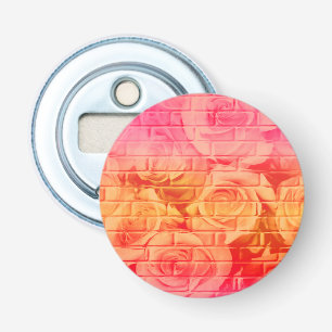 Brick Roses 17 Pink Lemonade-Round Bottle Opener