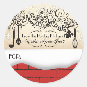 Brick snow Christmas from the kitchen of sticker