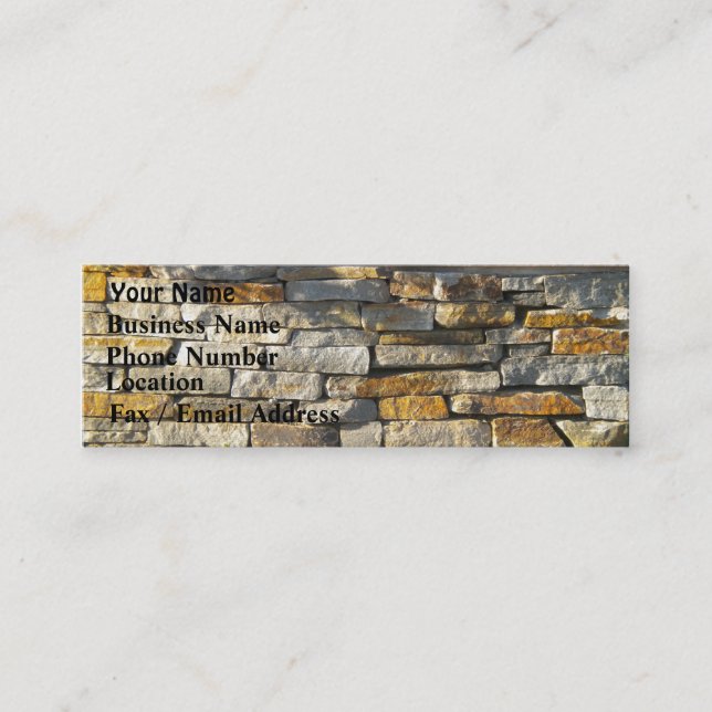 Brick/Stone Business Card (Front)