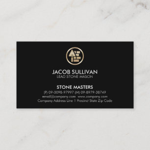 Brick Stone Mason Construction Business Card