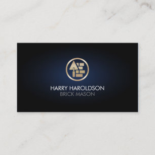 Brick Stone Mason Masonry Construction Business Ca Card