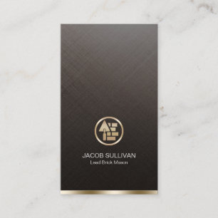 Brick Stone Mason Masonry Construction Business Card