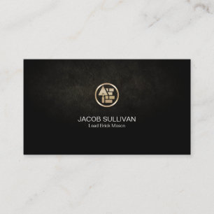 Brick Stone Mason Masonry Construction Business Card