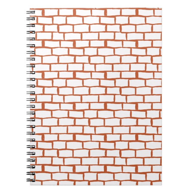 brick texture background notebook (Front)