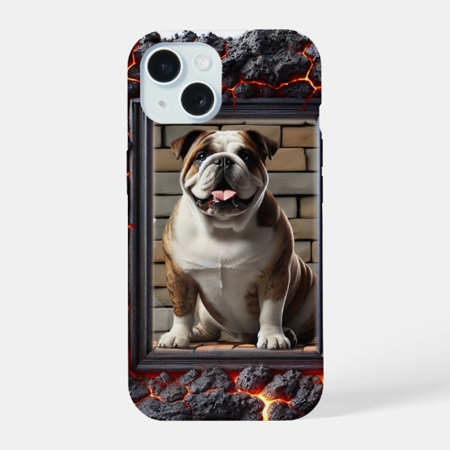 Brick the bulldog phone case (Back)