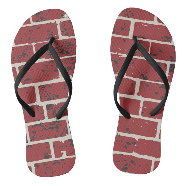 brick tile costum flip flops (Footbed)