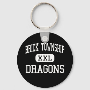 Brick Township - Dragons - High - Brick New Jersey Key Ring