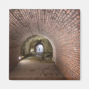 Brick Tunnel In A Military Bunker Magnet
