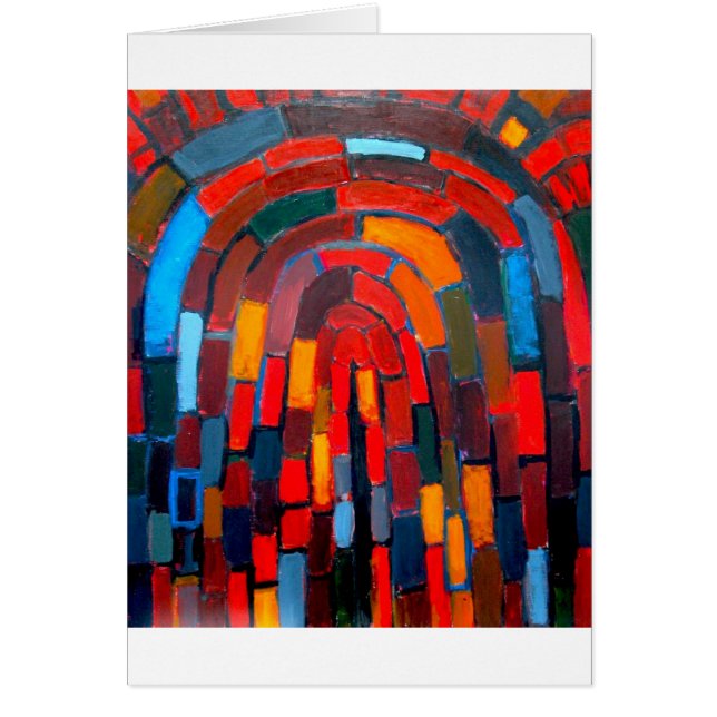 Brick Vault (abstract naive pattern ) (Front)