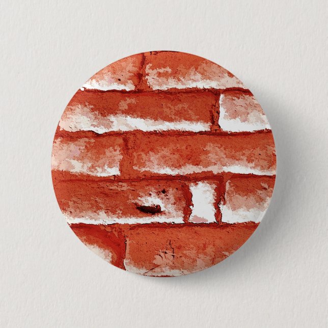 BRICK WALL 6 CM ROUND BADGE (Front)