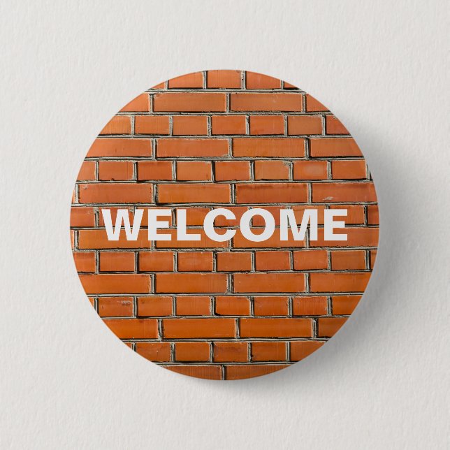 Brick Wall 6 Cm Round Badge (Front)