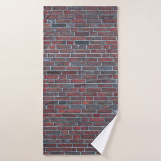 Brick wall bath towel